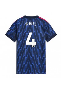 Arsenal Ben White #4 Voetbaltruitje Uit tenue Dames 2025-26 Korte Mouw